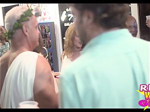 Street showcasing bi-otches at dream fest in Key West
